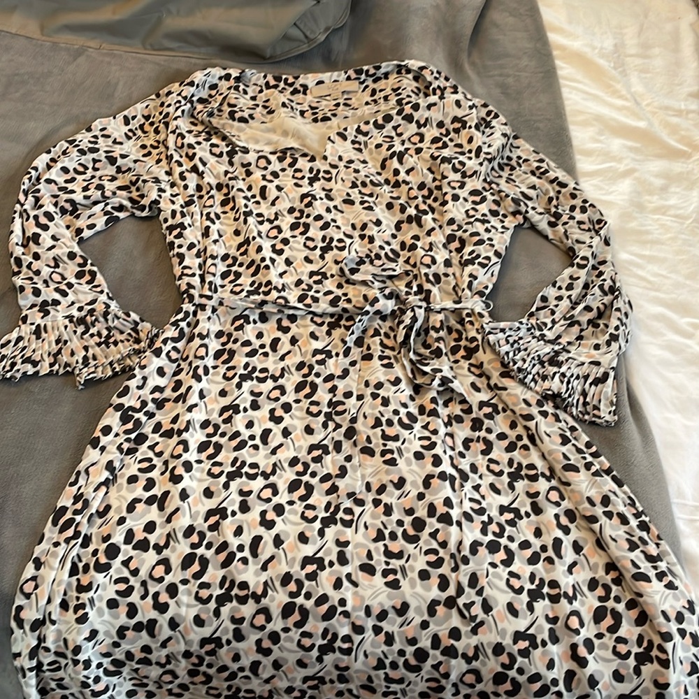 Grey and pink LOFT dress!